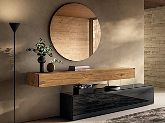 Комод из дерева и стекла AIR 0680B LAGO 0680B фабрика LAGO из Италии