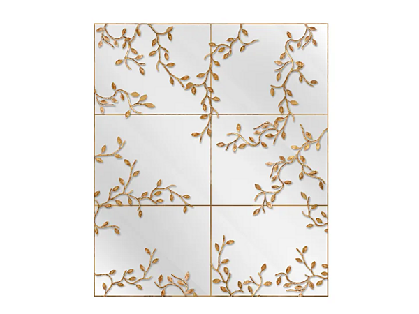 Прямоугольное настенное зеркало из стекла Quadri Abrissi 11215 фабрика ABRISSI из Италии. Фото №1