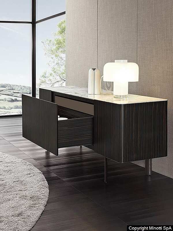 Тумба MINOTTI Lou "Sideboard" Christophe Delcourt фабрика Minotti из Италии. Фото №12