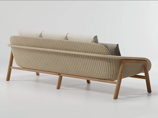 Садовый диван из синтетического волокна KETTAL VIMINI KS1500300 фабрика KETTAL из Италии. Фото №3