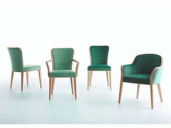 Кресло с подлокотниками из ткани Jane Martini Interiors фабрика MARTINI INTERIORS из Италии