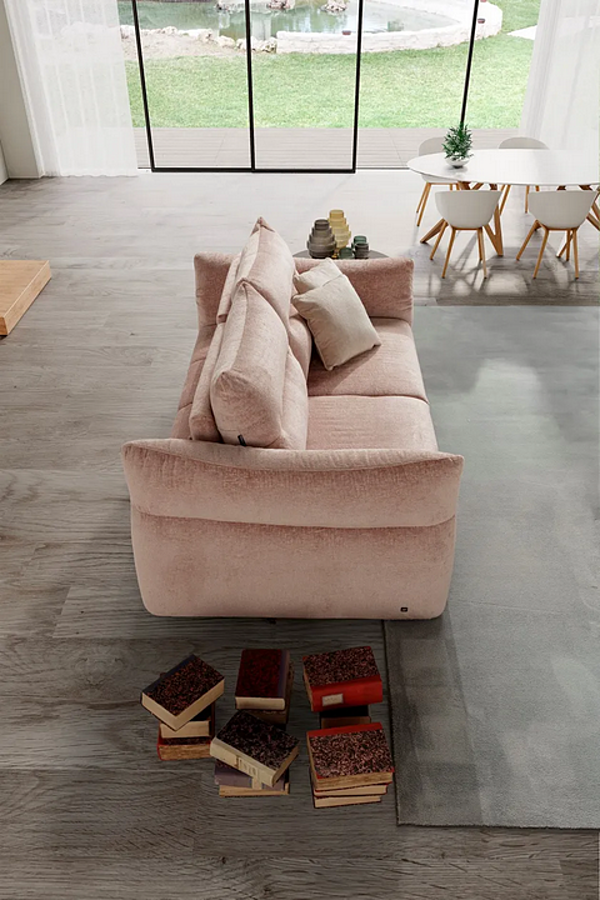 Диван с обитой спинкой на два места из ткани ALBA Marinelli Home M1342 фабрика Marinelli Home из Италии. Фото №9