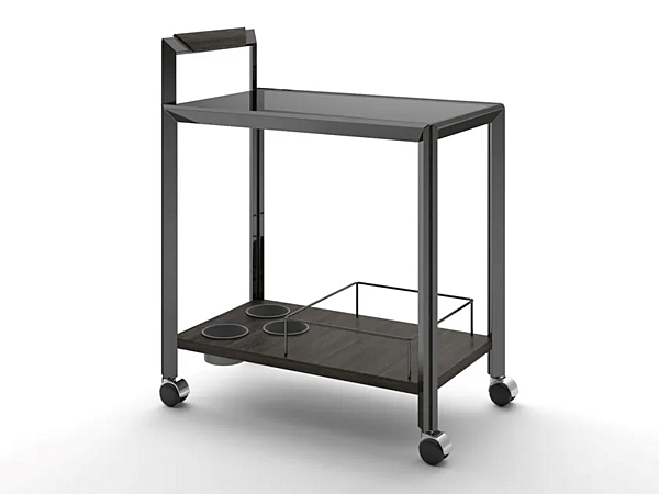 Тележка для еды из дерева с металлическими элементами F.lli ORSENIGO Grandangolo фабрика ORSENIGO из Италии. Фото №1