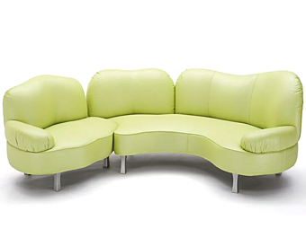 Секционный диван с обитой спинкой из ткани GIOVANNETTI I Girovaghi фабрика GIOVANNETTI из Италии