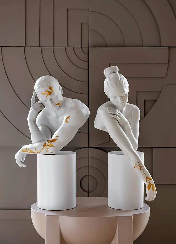 Скульптура LLADRO Reflections of Nature - Him Sculpture. White-gold фабрика LLADRO из Италии. Фото №7