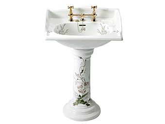 Умывальник на пьедестале из фарфора Gentry Home Victorian Garden