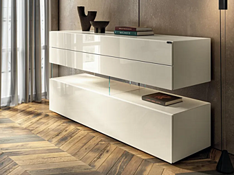 Стеклянный комод LAGO AIR 0674B 0674B фабрика LAGO из Италии