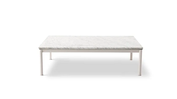 Прямоугольный боковой столик из мрамора CASSINA 10 Table en Tube Basse Outdoor 010 фабрика CASSINA из Италии. Фото №6