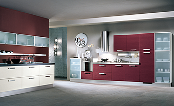 Кухня HOME CUCINE Frontali finitura Rubino e Neve Кухня HOME CUCINE Frontali finitura Rubino e Neve фабрика HOME CUCINE из Италии