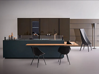 Стеклянная встроенная кухня VALCUCINE Vitrum Стеклянная встроенная кухня VALCUCINE Vitrum фабрика VALCUCINE из Италии