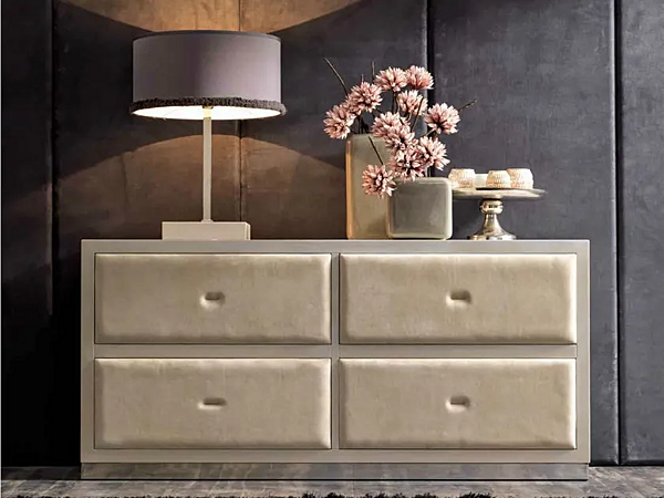 Комод из дерева с мягкой спинкой CORTEZARI Keope SOFT 401-P фабрика CORTE ZARI из Италии. Фото №1