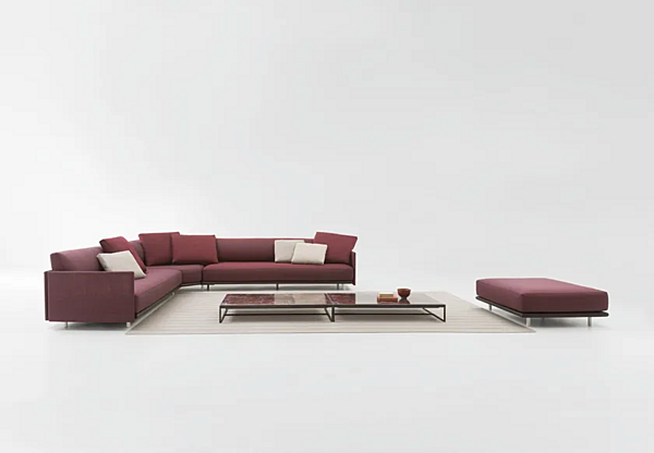 Секционный диван с мягкой спинкой из ткани PAOLA LENTI Harbour B178BS+B178DA+B178BD фабрика PAOLA LENTI из Италии. Фото №3