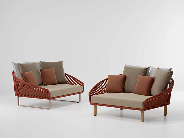 Дивань с обитой спинкой из ткани KETTAL Bitta KS70-033-00 фабрика KETTAL из Италии. Фото №3