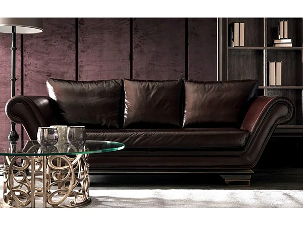 Кофейный столик с круглой стеклянной столешницей CORTEZARI Flora 224-VT2 фабрика CORTE ZARI из Италии. Фото №3