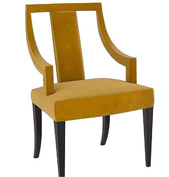 Кресло из массива дерева с мягкой обивкой DECORA ( LCI STILE) MN18L фабрика DECORA ( LCI STILE) из Италии