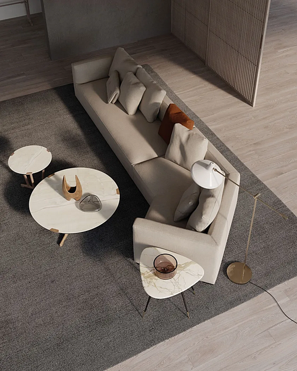 Кофейный столик из мрамора Frigerio SMART 13600 фабрика Frigerio из Италии. Фото №2