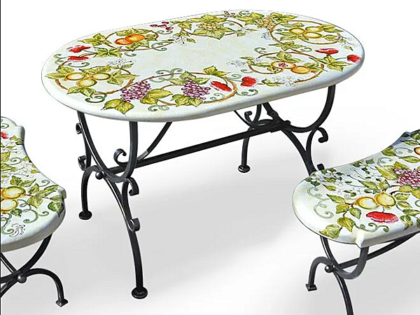  oval coffee table из лавового камня L_Antica Deruta TLC 38 фабрика L'Antica Deruta из Италии. Фото №1