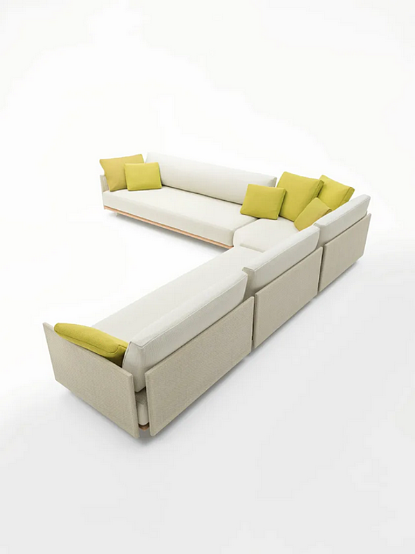 Секционный диван с мягкой спинкой из ткани PAOLA LENTI Harbour B178BS+B178DA+B178BD фабрика PAOLA LENTI из Италии. Фото №13