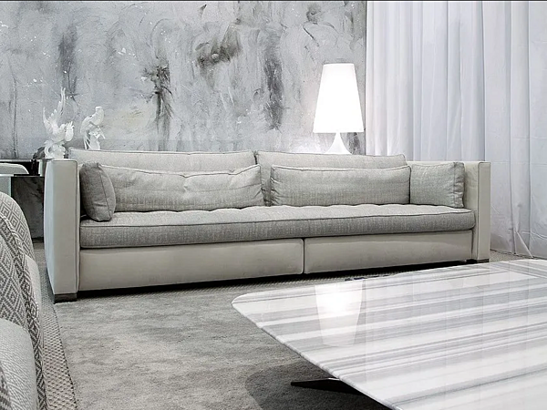 Диван с обитой спинкой из ткани ERBA ITALIA Alchimia фабрика ERBA ITALIA из Италии. Фото №7