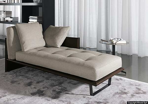 Кушетка MINOTTI Luggage "Chaise-Longue" фабрика Minotti из Италии. Фото №3