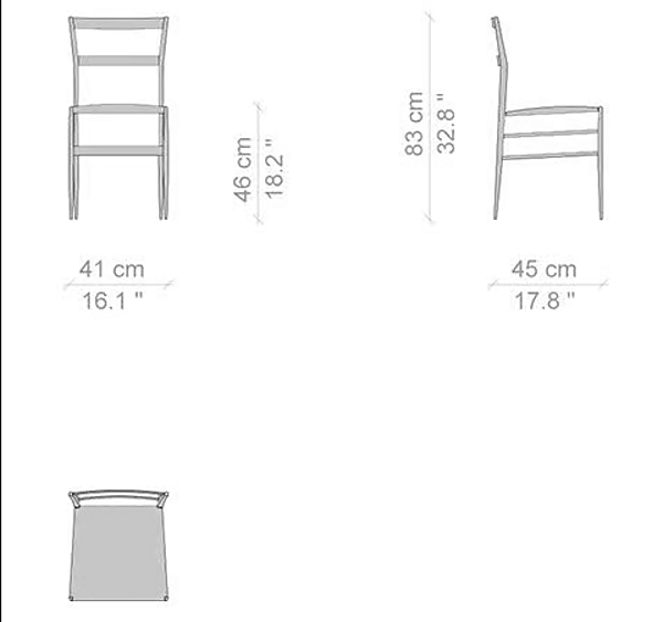 Стул из ясеня CASSINA 699 Superleggera фабрика CASSINA из Италии. Фото №5