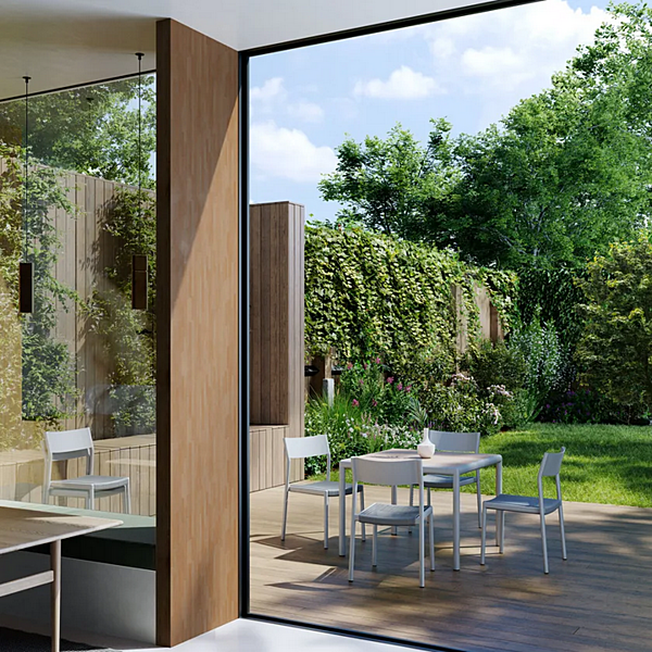 Квадратный стол из алюминия KETTAL Passage KSB502000 фабрика KETTAL из Италии. Фото №2
