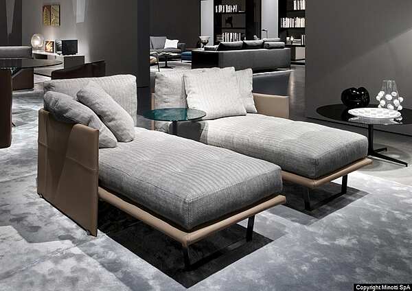 Кушетка MINOTTI Luggage "Chaise-Longue" фабрика Minotti из Италии. Фото №7