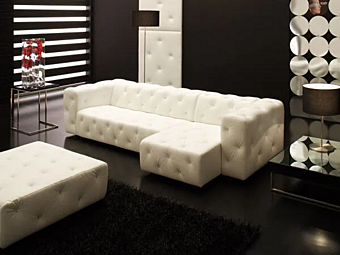 Диван с мягкой спинкой и шезлонгом MitoHome Orione фабрика MitoHome из Италии