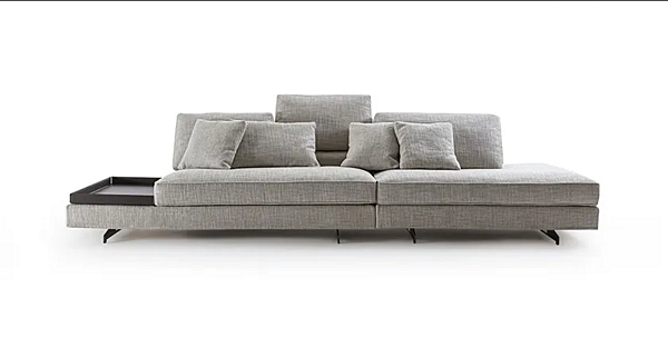 Диван с обитой спинкой на пять мест из ткани с съемным чехлом Frigerio  Davis Top Flat 12129 фабрика Frigerio из Италии. Фото №6