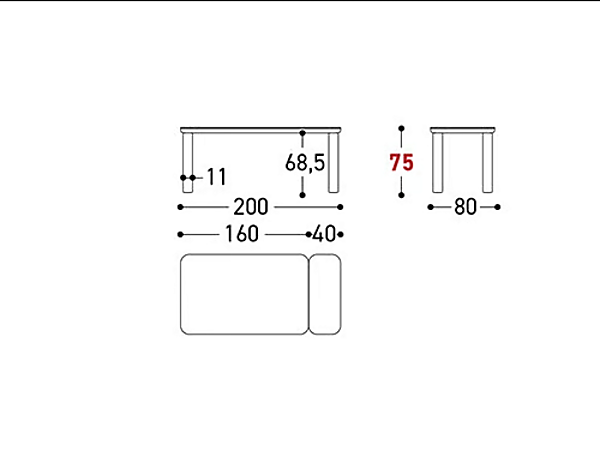 Расширяющийся садовый стол из алюминия с керамической или HPL столешницей VARASCHIN Customade 25325 фабрика VARASCHIN из Италии. Фото №8