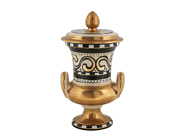 Ваза из керамики ручной работы Moresco L_Antica Deruta MR/1245/55 фабрика L'Antica Deruta из Италии. Фото №1