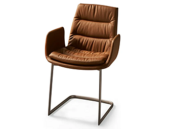 Кресло с подлокотниками из кожи Eforma  Lady фабрика Eforma из Италии