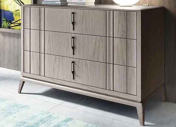 Комод из массива дерева и металла с 3 ящиками BELLUTTI 1301T фабрика BELLUTTI из Италии. Фото №1