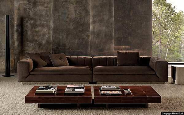 Журнальный стол MINOTTI Andrée Hannes Peer фабрика Minotti из Италии. Фото №5