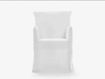 Кресло с обивкой из ткани и съемным чехлом Gervasoni Ghost 25 фабрика Gervasoni из Италии