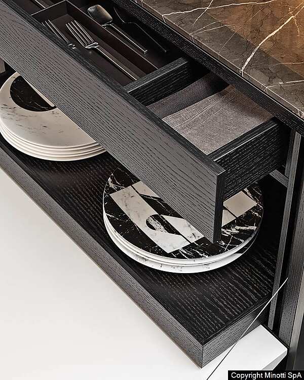 Стеллаж MINOTTI Carson Dine фабрика Minotti из Италии. Фото №3