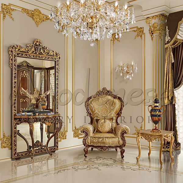 Кресло с подлокотниками из ткани Modenese Luxury Interiors  15509 фабрика MODENESE GASTONE из Италии. Фото №2