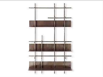 Настенная книжная полка из меди от Gallotti&Radice Navigli фабрика Gallotti & Radice из Италии