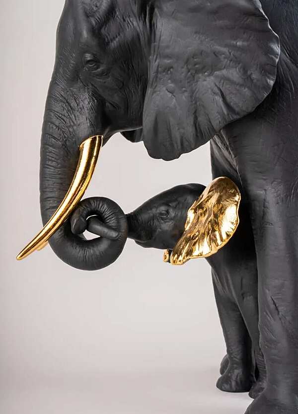 Скульптура LLADRO Leading the way Sculpture. Black-gold. Limited Edition фабрика LLADRO из Италии. Фото №7