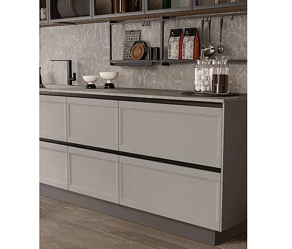 Кухня с островом из дерева LUBE CUCINE Flavour 8 фабрика LUBE CUCINE из Италии. Фото №4