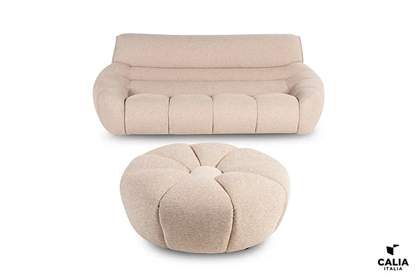 Диван с обитой спинкой на три места из ткани DAISY Calia Italia PREMIUM 1209 фабрика Calia Italia из Италии. Фото №4