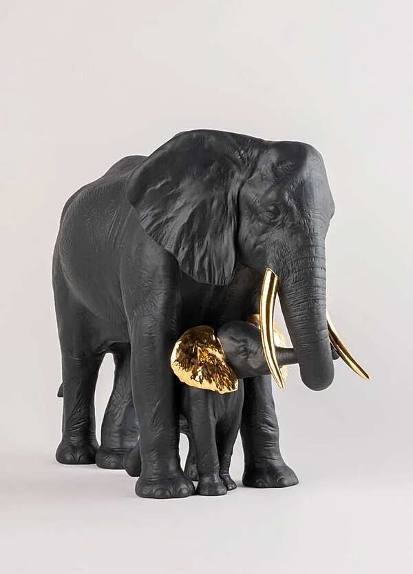 Скульптура LLADRO Leading the way Sculpture. Black-gold. Limited Edition фабрика LLADRO из Италии. Фото №5