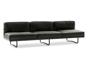Диван на три места с обитой спинкой из ткани CASSINA 5 Canape Appartement Le Corbusier Durable 005 фабрика CASSINA из Италии