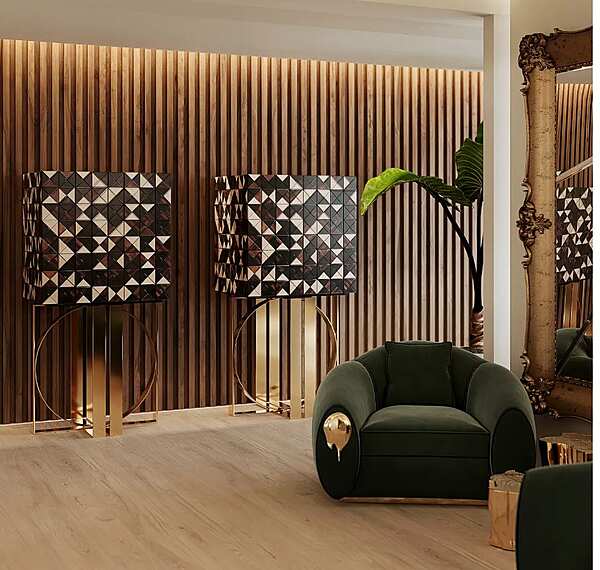 Высокий Бар KOKET Pixel Walnut фабрика KOKET из Италии. Фото №4