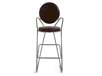 Барный стул с обитой спинкой и подлокотниками MOROSO  Double Zero 0QP фабрика Moroso из Италии