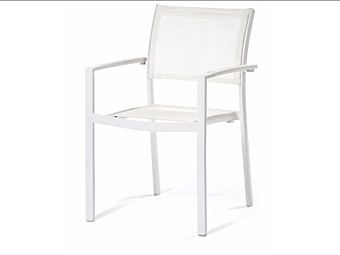 Кресло с подлокотниками из ткани Batyline VARASCHIN  Victor 2902T фабрика VARASCHIN из Италии