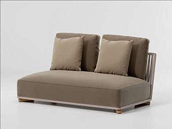 Секционный садовый диван с тканевой обивкой KETTAL Grand Bitta KS7003400, KS7003300, KS7003500