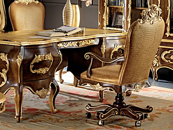 Кресло-руководителя с вращающейся спинкой и колесиками MODENESE GASTONE 11505 фабрика MODENESE GASTONE из Италии