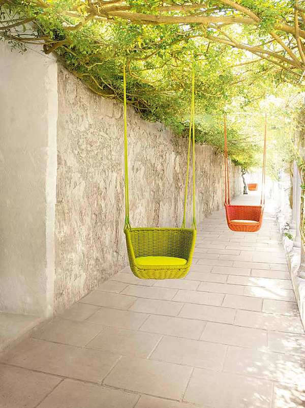 Кресло-качалка PAOLA LENTI B66A фабрика PAOLA LENTI из Италии. Фото №1