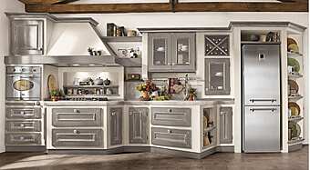 Кухня из популярового дерева с ручками LUBE CUCINE Beatrice 3